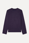 Women's Plum Modal Blend Loose Fit Crew Neck Sweatshirt - 2