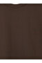 Vizyon New Season Brown Crew Neck Men's T-Shirt - 6