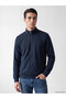 Sparkling Choices from Shining Store Upright Roba Collar Men's Zipper Sweatshirt