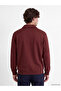 Özmarka New Season Brown Polo Collar Men's Sweatshirt - 4