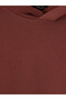 Seray New Season Brown Men's Hoodie with Kangaroo Pocket - 6