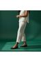 Black Leather Pointed Toe Stylish and Comfortable Daily Ballerinas - 3