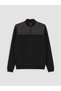 Vizyon New Season Black Regular Fit Stand Collar Men's Knitwear Cardigan - 4