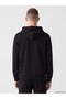 Ozmarka New Season Black Hooded Men's Zippered Sweatshirt - 4