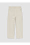 Özmarka New Season Beige Relax Fit Gabardine Men's Trousers - 7