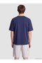 Peak New Season Navy Blue Crew Neck Men's T-Shirt - 4
