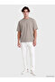 Lcw Vision Gray Loose Fit Fluid Fabric T-Shirt /04 - 2