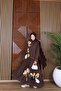 Women's Floral Printed Oversize Two-Piece Set Relaxed Cut Skirt Tunic Combination - 4