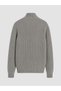 Özmarka New Season Gray Stand Collar Men's Knitwear Sweater - 6
