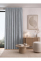 Ada Fon Gray Soft Textured Decorative Background Curtain