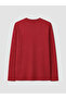 Vizyon New Season Brown Crew Neck Long Sleeve Combed Cotton Men's T-Shirt - 7