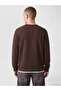 Vizyon New Season Brown Crew Neck Men's Sweatshirt - 4