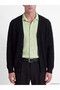 Ozmarka New Season Black Standard Fit V-Neck Men's Knitwear Cardigan - 3
