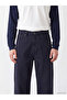 Özmarka New Season Navy Blue Relax Fit Gabardine Men's Trousers - 4