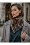 Women's Brown Ethnic Patterned Knitwear Neck Collar Byn20 - 3