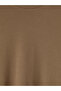 Vizyon New Season Brown Crew Neck Long Sleeve Men's T-Shirt - 7