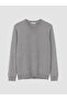 Özmarka New Season Gray V-Neck Men's Knitwear Sweater - 4