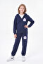 3 Thread Girls' Printed Hooded Zipper Tracksuit Set - 2