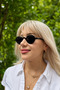 Sihra Accessories Unisex Black Round Polarized Uv400 Protected Bone Sunglasses - 3