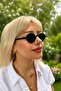 Sihra Accessories Unisex Black Round Polarized Uv400 Protected Bone Sunglasses - 4