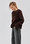 Women's Baby Ruffle Collar Long Sleeve Knit Sweater - 2