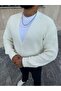 Knitted Buttoned Cardigan - 3