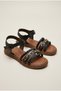 Girl Boy Child Velcro Bead Flower Detail Flexible Sole Durable Sports Sandals Slippers - 6