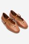 Vianne Taba Genuine Leather Women's Ballerinas with Buckle Detail
