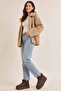 Women's Brown Suede Boots with Fur Inside, Thick Sole, Short Ankle, Casual Winter Platform Boots Vy-26522 - 7