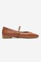 Vianne Taba Genuine Leather Women's Ballerinas with Buckle Detail - 2