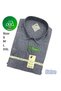 Men's Short Sleeve Shirt 100% Cotton Linen Look Double Pocket Classic Cut Shirt - 3