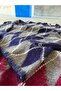 Baklava Patterned Soft Textured Knitwear Sweater m - Dark Blue Gray - 4