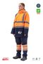 Safesawa Alaska Hi-Vis 5 in 1 Parka Neon Orange - Navy Blue 5+1 Coat 4121