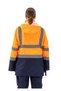 Safesawa Alaska Hi-Vis 5 in 1 Parka Neon Orange - Navy Blue 5+1 Coat 4121 - 3