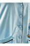 Women's Solid Color Dowry Satin Long Pajama Set Peony & Buttoned Nightgown Set, Premium Homewear - 8
