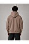 Unisex 3-Thread Hooded Plain Sweatshirt - 5