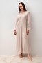 Long Sleeve Buttoned Lycra Viscose Nightgown