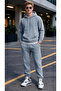 Men's 3-Strap Winter Tracksuit Set with Kangaroo Pockets (Soft Puff Fabric) - 6