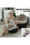 Inflatable Sofa Chair with Footrest for Adults, Portable Air Lounge Couch, Soft Flocked Blow Up Chair for Gaming, Reading, Movie Watching, Living Room, Camping, Travel & Picnic - 7