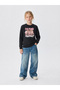 Manifest Dusty Pink Design Printed 3 Thread Children's Sweatshirt (4-13 Years) - 2