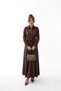 Women's Flawed Draped Shirt with Tie-Up Detail Skirt Set - 4