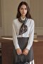 Lumina Ethnic Floral Patterned Silky Textured Women's Tie Scarf – Neck Scarf