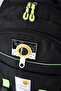 51635 3-Compartment School-Srt Bag Black-Phosphorescent - 2