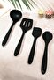 Silicone Spoon, Ladle, Slotted Spoon, and Flat Spatula Set |   Set of 4, Non-Stick and Durable - 2