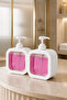 2 Countertop 400 ml Bathroom Kitchen Liquid Soap Dispenser| Bathroom Kitchen Dish Sink Detergent Holder - 3