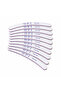12 Pieces Professional Curved Nail Files 100/180 Grit, Dual-Sided Manicure Nail Buffer and Shaping File for Acrylic, Gel and Natural Nails, Individually Packed