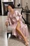 Women's Premium 6-Piece Lace Satin Robe and Nightgown Bridal Dowry Set