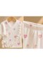 Baby Girl 5-Piece Hospital Discharge Set 100% Cotton Heart Patterned Ruffled Boxed Newborn Set-Gift - 2