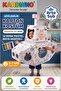 Wearable Cardboard Submarine Costume Arto Sub - Children's Coloring Model (with Pastel Crayons as a Gift)