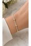 Zircon Stone Non-Tarnish Gold Color Women's Steel Bracelet